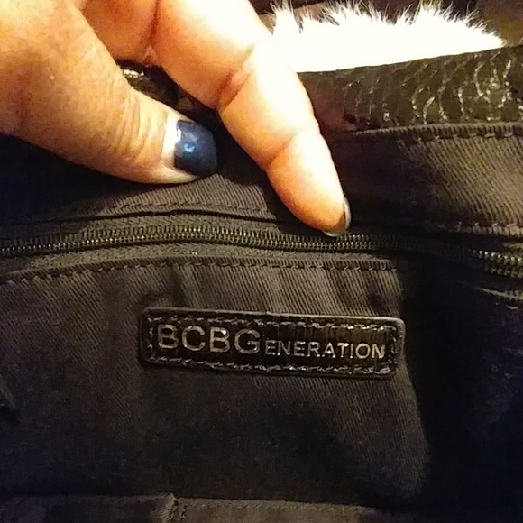 BCBG Generation Faux Snakeskin Clutch - Picture 3 of 4